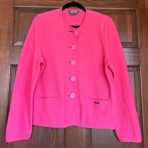 Pink Geiger Boiled Wool Jacket